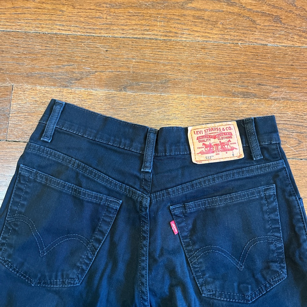 Levi's 512 Black Slim Tapered Jeans